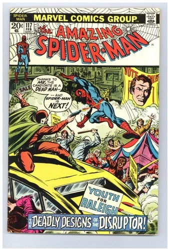 Amazing Spider-Man 117 (VG) Romita Disruptor! Smasher! Gwen! Mary Jane 1973 i648