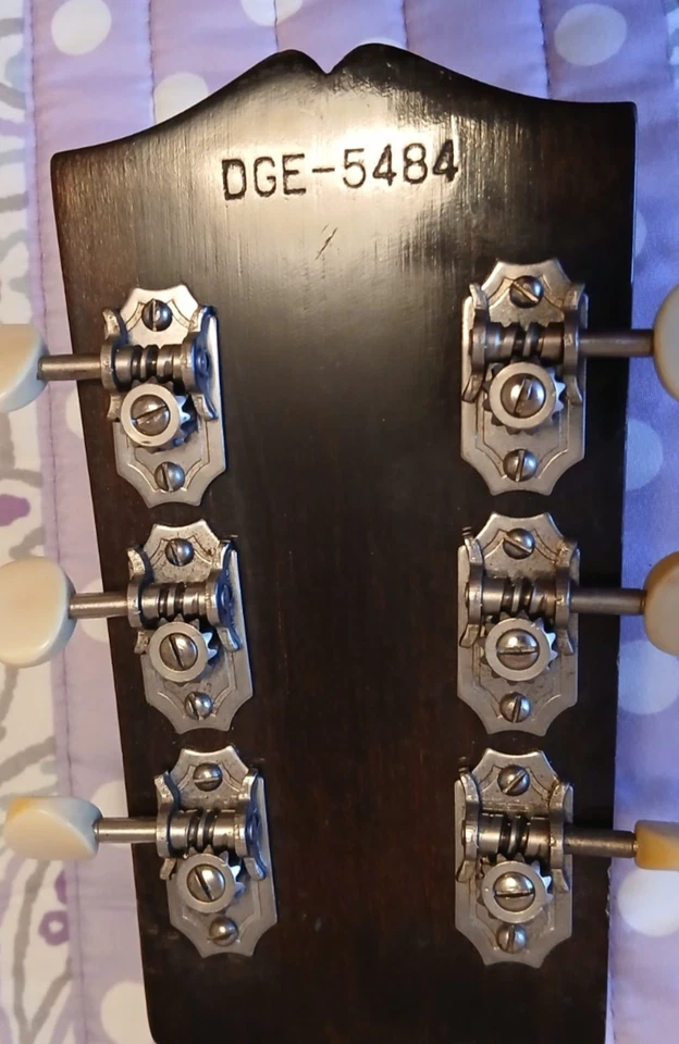 Vintage Gibson Lap Steel Serial Number DGE 5484 with case - Image 2 of 4