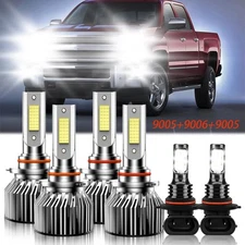 LED Headlight Bulb Hi Lo Beam Fog Lamp For Chevy Silverado 2500 HD Classic 2007