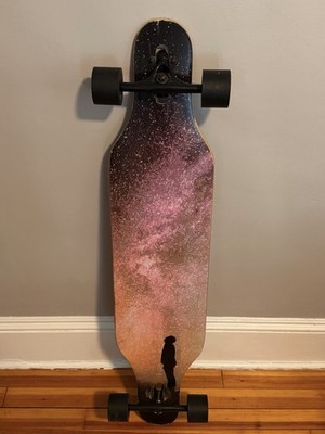 Enkeeo Drop Through Longboard Complete Cruiser Board 41  70mm Wheels