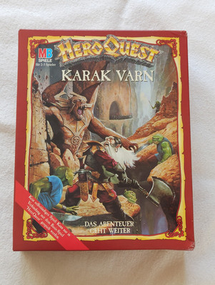NEW HEROQUEST ORIGINAL 1989 Erweiterung KARAK VARN UNBEMALT OVP OPEN Misprint