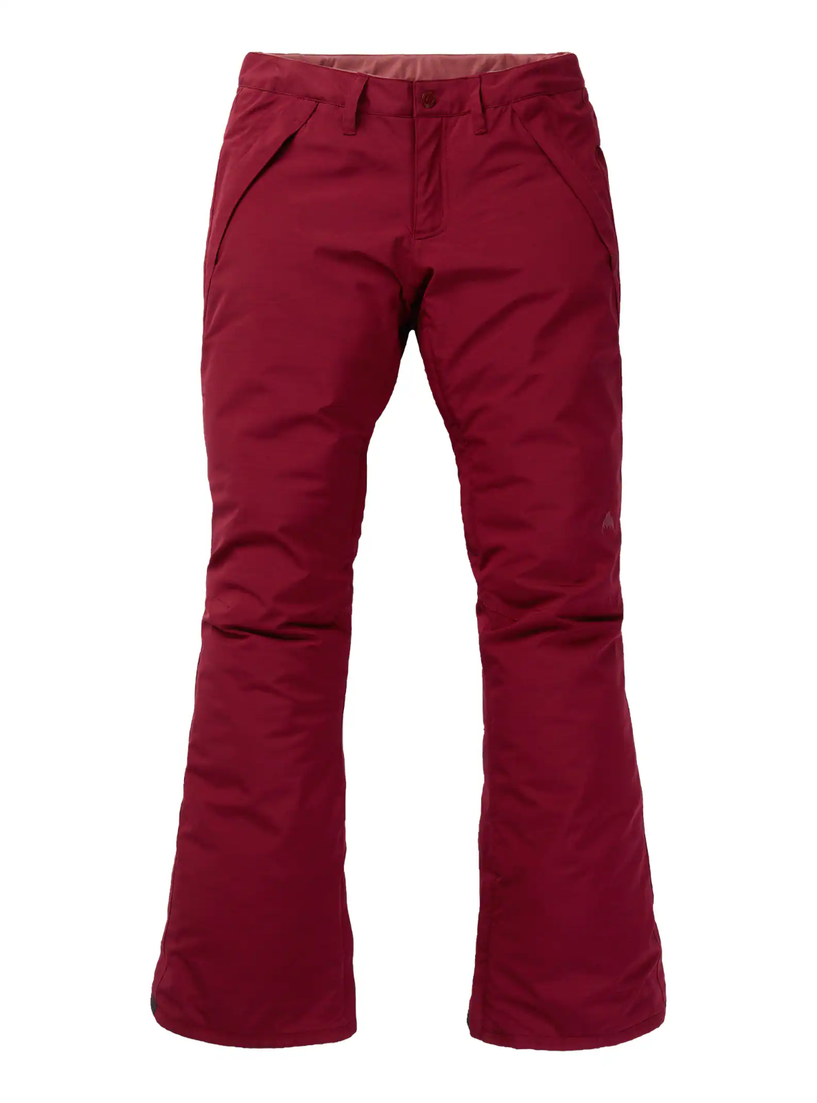 160 BURTON Society Snowboard Pant Womens L Maroon Dryride Waterproof