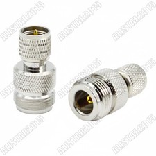 10x Mini UHF Male PL259 PL-259 To N Female Jack Antenna Adapter Coax Connector