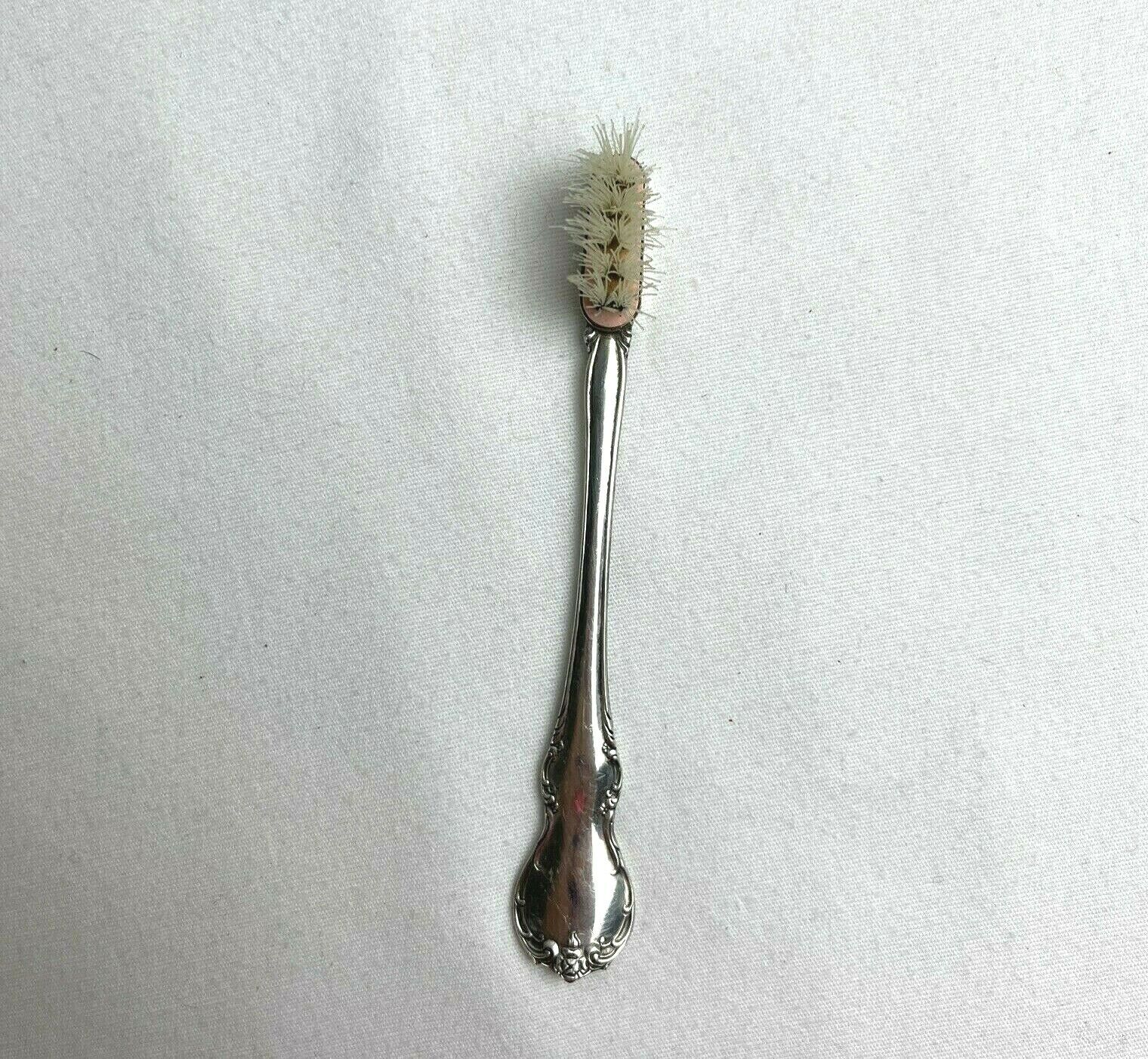 Vintage Towle Sterling Silver Mustache Brush Eyebrow Eyelash French Provincial