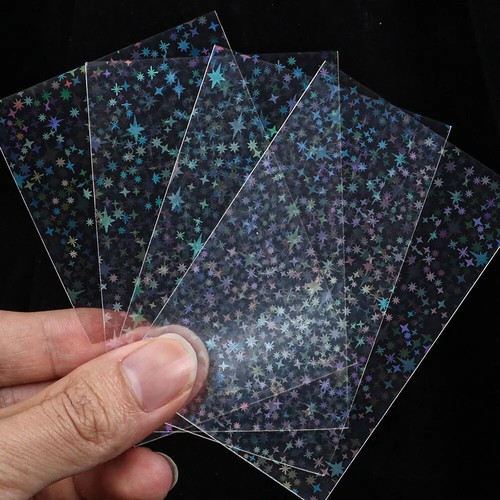 50Pcs Cute Bauble Foil Holographic Laser Clear Kpop Idol Card Sleeves 61 x 88mm - Picture 9 of 12