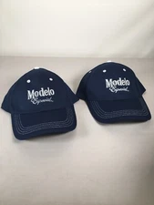 2 New Modelo Especial Beer Adjustable Blue Baseball Hats