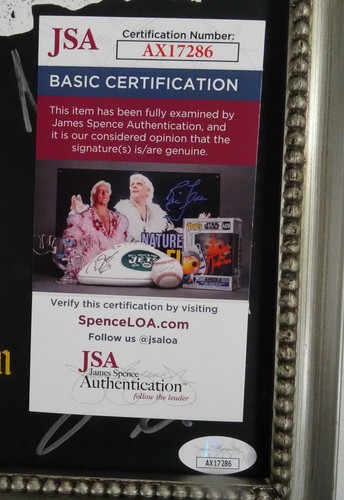SIGNIERT GEFÄRBT HANDSIGNIERT GERAHMT LP POSTER FLACH ZERTIFIZIERT JSA COA # AX17286 - Bild 4 von 4