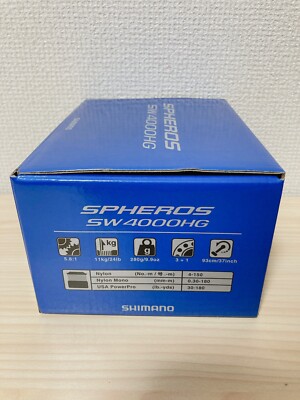 Spinning Reel 19 SPHEROS SW 4000HG Gear Ratio 5.8:1 Fishing Reel
