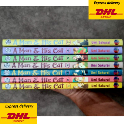 New Comic A Man And His Cat manga by Umi Sakurai Vol. 1-7 English Ver. -Fast DHL