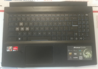 MSI Bravo 15 b7e Palmrest keyboard touchpad complete