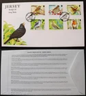 Jersey Stamps: "Birdlife III - Song Birds" 6 Value Set First Day Cover 2009