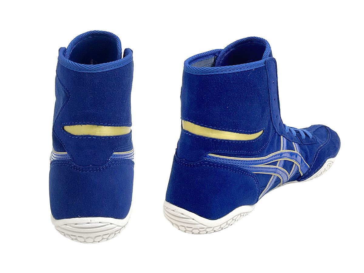 ASICS Wrestling Shoes 1083A001 Blue x blue gold edge Successor to