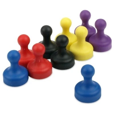 MAGNETS4YOU Set mit 10 großen Kegelmagneten Ø 19 mm farblich sortiert Top Qualität Neu