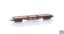 373-925D Graham Farish N Gauge 30T 'Prawn' Bogie Bolster BR Gulf Red [WL]