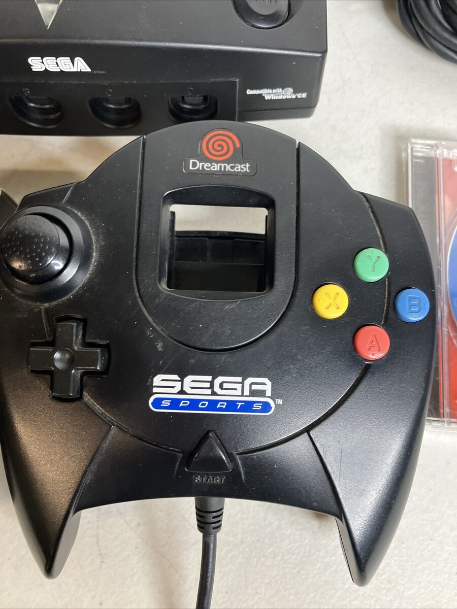 SEGA DREAMCAST BLACK SPORTS EDITION CONSOLE BUNDLE W SEGA DREAMCAST BLACK SPORTS EDITION CONSOLE BUNDLE W