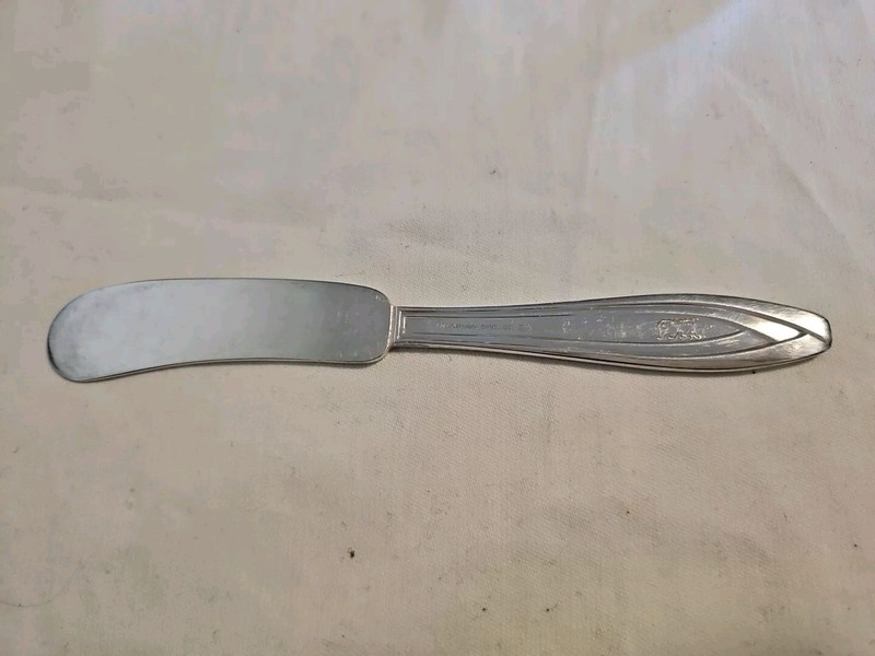 Vintage Pennsylvania Railroad Dining Car Silver Butter Spreader Knife