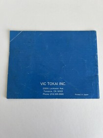 Nintendo Entertainment System Manual ONLY NES Kid Kool quest seven wonder herbs