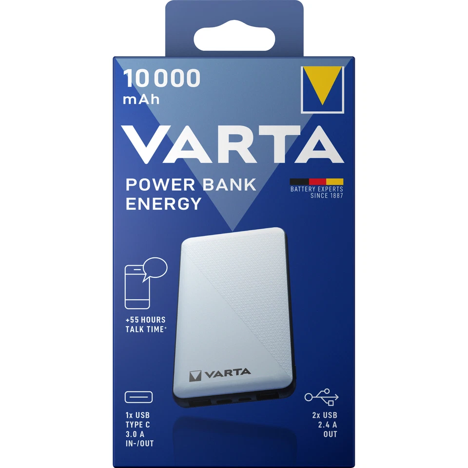 VARTA Powerbank Energy 10000, weiß - Bild 1 von 1