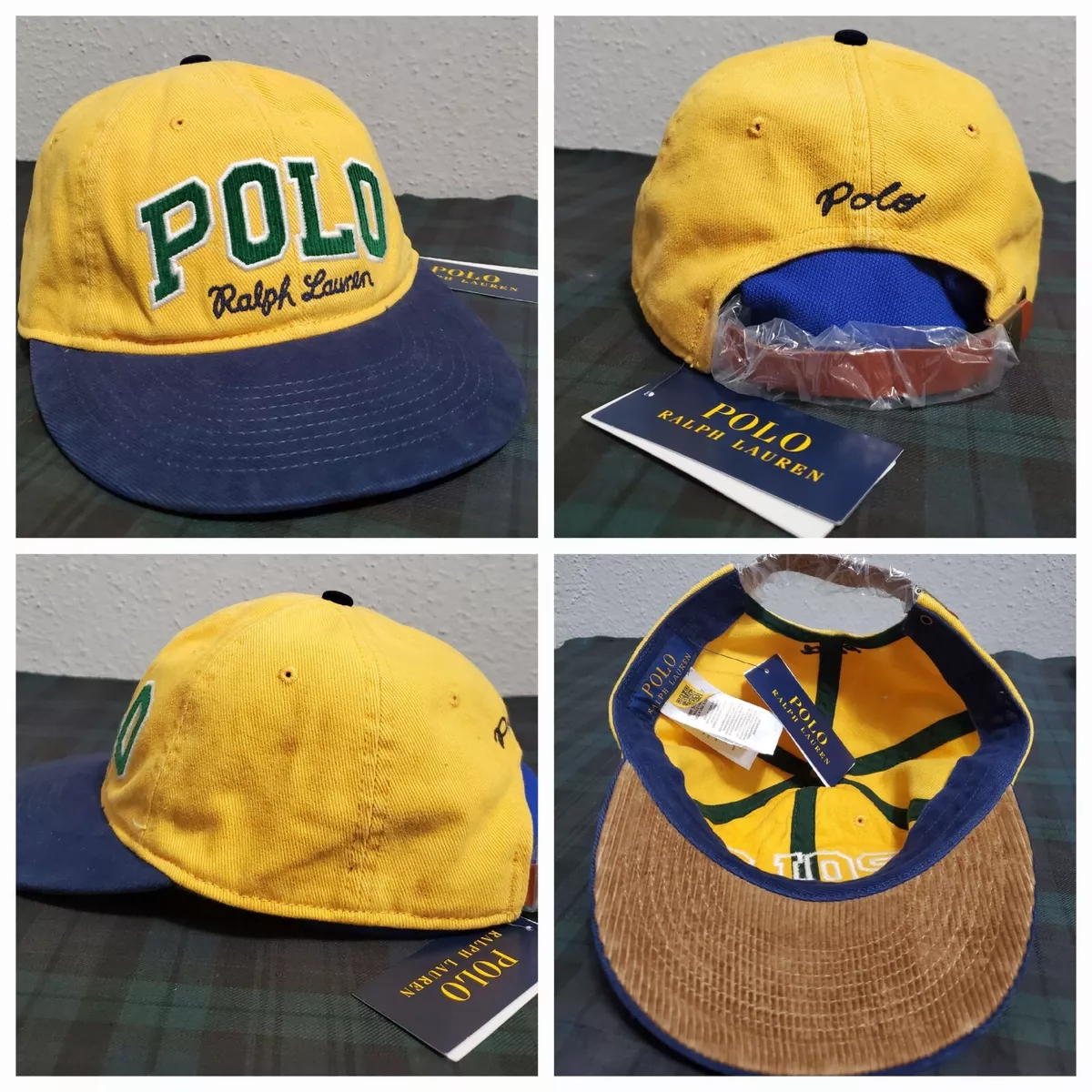 Polo ralph hotsell lauren yellow cap