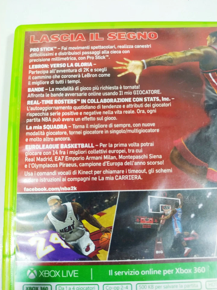 NBA 2K14 Lebron King James 2K - Juego Xbox 360 Edicion Italia PAL - 3T, foto 4 de 5