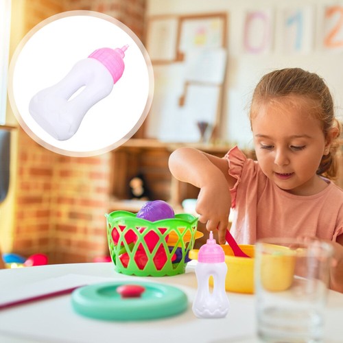 10 Pcs Doll Juice Bottle Feeding Bottles Fake Toys Shareable Room Accessories - Picture 3 of 10