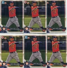 LOT (9) RC MIGUELANGEL SIERRA HOUSTON ASTROS - 2018 BOWMAN BOWMAN CHROME - 3567