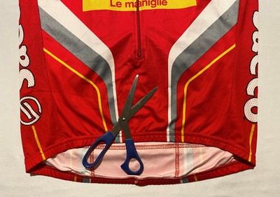 Maillot Cyclisme Vintage Cannondale Saeco XL Années 90 – Rouge, 3/4 Zip, Valli & Valli