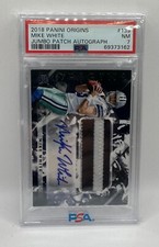 2018 Panini Origins MIKE WHITE RPA Rookie Patch Auto PSA 7