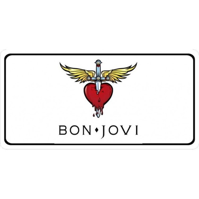 BonJovi Logo Photo License Plate eBay