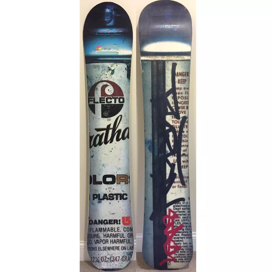 🔥Limited Edition🔥 Burton STASH 158cm Custom X Snowboard Graffiti