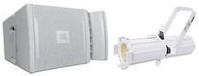 JBL VRX932LA-1WH 12" 800w Passive Line-Array Speaker in White Gobo Spot Light