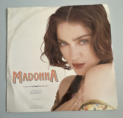 MADONNA Cherish 12'' 45rpm UK Picture Sleeve 1989 VG+/EX