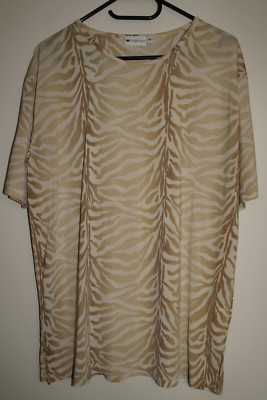 Fabiani Damen T-Shirt Shirt Gr. M beige