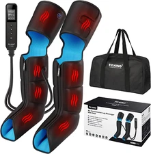 Leg Massager with Heat for Circulation Upgraded Full Leg and Foot Compression Bo