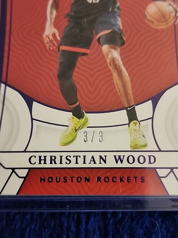 2021-22 National Treasures Basketball Christian Wood /3 Purple - Image 2 of 4