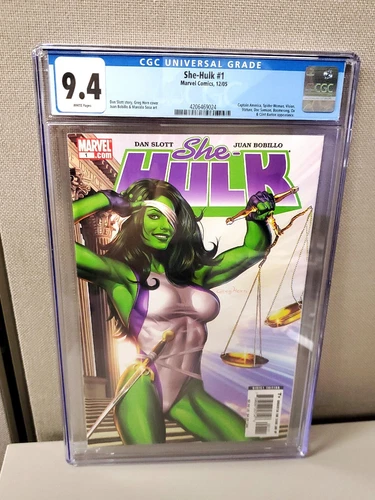 She-Hulk Comic #1 First Print CGC 9.4 Graded Slab Comic