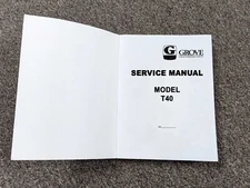 Grove Crane T40 Repair Service Shop Manual