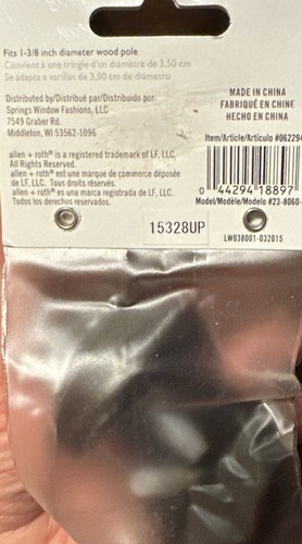 Allen + Roth Finials 2 Count Pack #0622940 Espresso Finish! - 第 2/2 張圖片