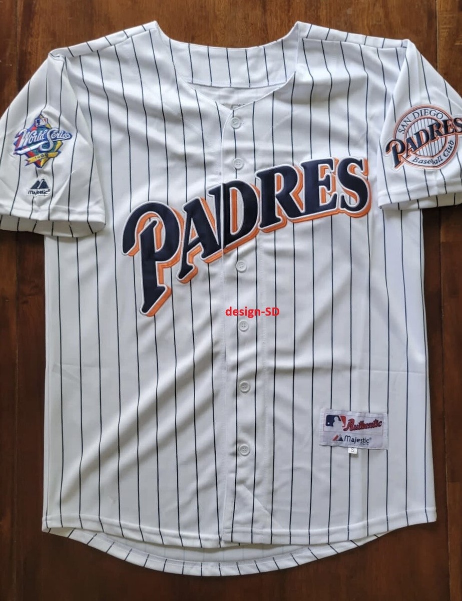 MENS TREVOR HOFFMAN SAN DIEGO PADRES 98 RETRO JERSEY WHITE S M L