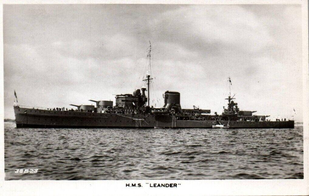 RPPC Photo British Royal Navy HMS Leander
