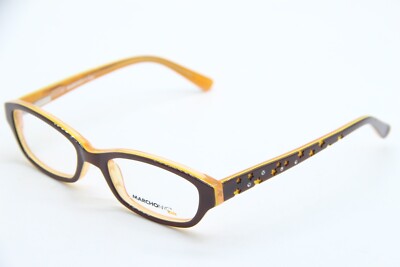 NEW MARCHON NYC JUNIOR KIDS AVA 224 BROWN AUTHENTIC EYEGLASSES 43-15