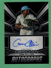 2023 PANINI CHRONICLES OBSIDIAN CAM COLLIER AUTO REDS