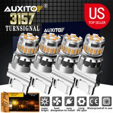 Auxito Amber 3157 4057 4157 Led Turn Signal Blinker Drl Parking Canbus Light 4x