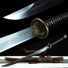Battle Ready Broadsword Saber Dao Sword Sharp Folded Damascus Steel Blade Katana