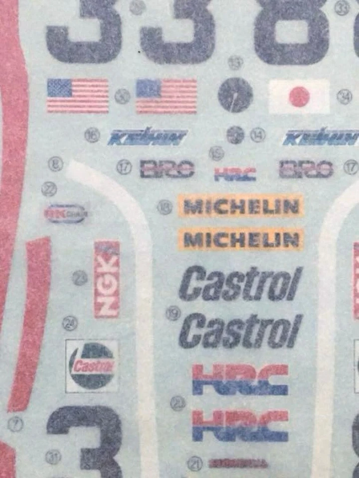 Kit Modelo Tamiya 1/12 Honda Ns500 Edición Limitada Con Calcomanías Cartógrafo Foto 2 de 3