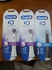 Lot of 3 Oral-B iO Replacement Brush Heads, 2 Ult. White &  1 Ult. Clean 2 Packs