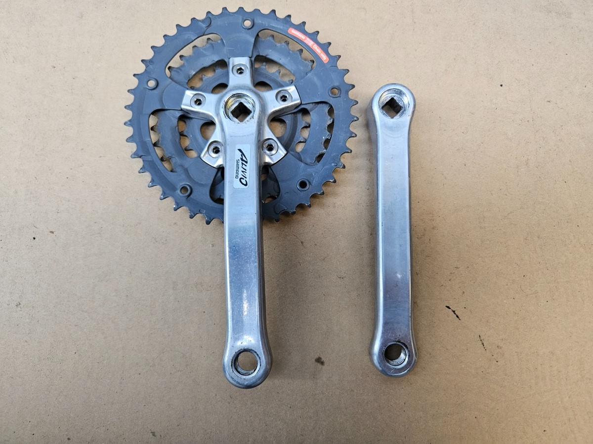 Vintage Shimano Alivio IG Triple Crankset 175mm 42/34/24 Mountain