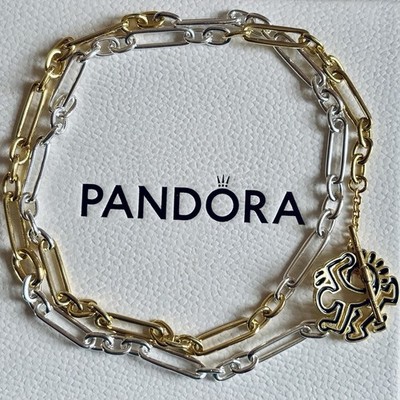 Pandora Me S925 ALE - Keith Haring Bicolor Love Links Halskette