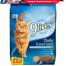 Adult Dry Cat Food 20lb Protein Omega-3 Taurine Chicken Beef Salmon Nutrients US 1.44 per gallon