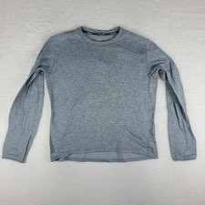 Nike Running Sweater Mens Large Gray Dri Fit Quarter Zip Performance Tech Golf